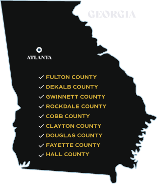 Georgia map - places we serve